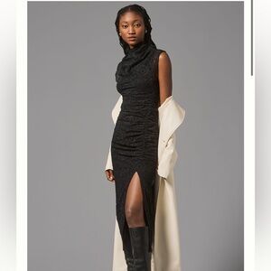 Maya Ruched Lace Dress